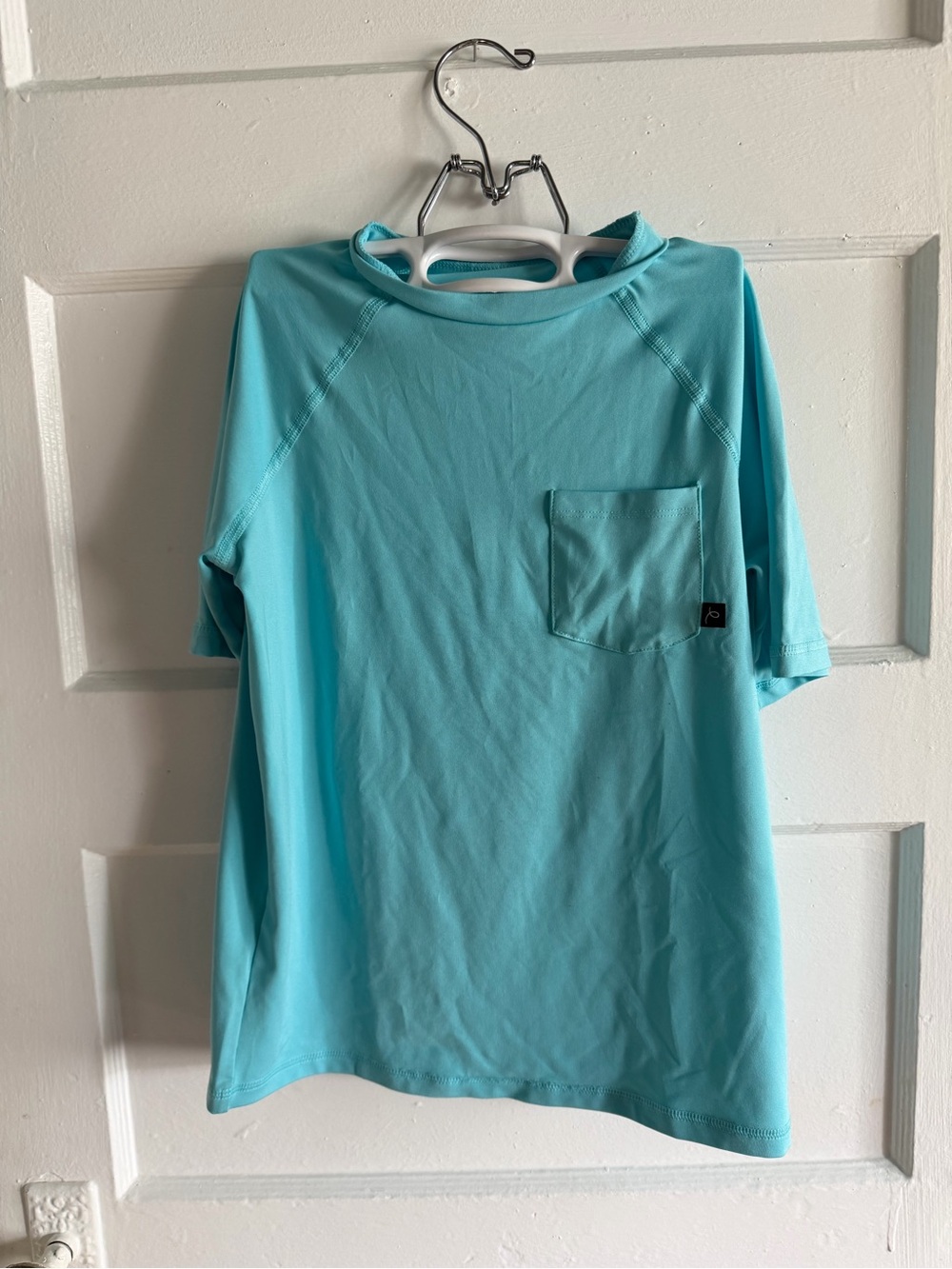 Kids quick dry swim sun protectant shirt Turquoise Blue